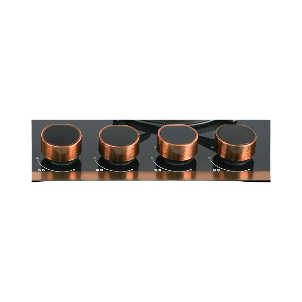 Plaque encastrable Rigati 3 4 feux Black Glass 60 cm CONDOR – Image 3