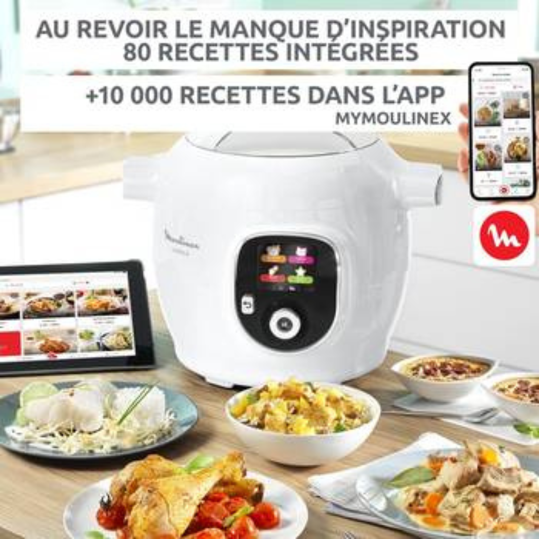 Cookeo+ Moulinex – 80 Recettes – Multicuiseur Intelligent – Image 4