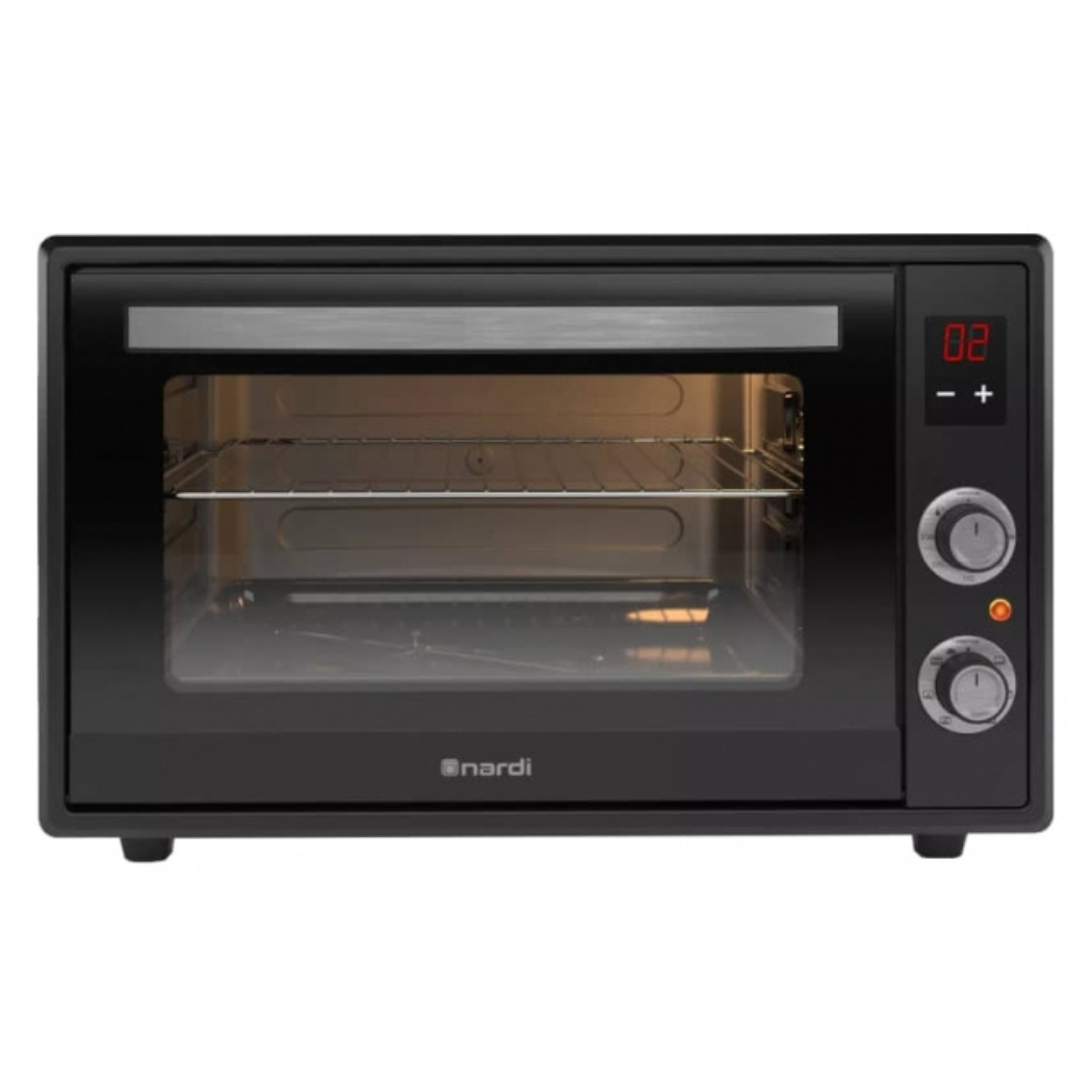 Mini Electric Furnace Nardi — 65 L-6 Functions — Digital, Black
