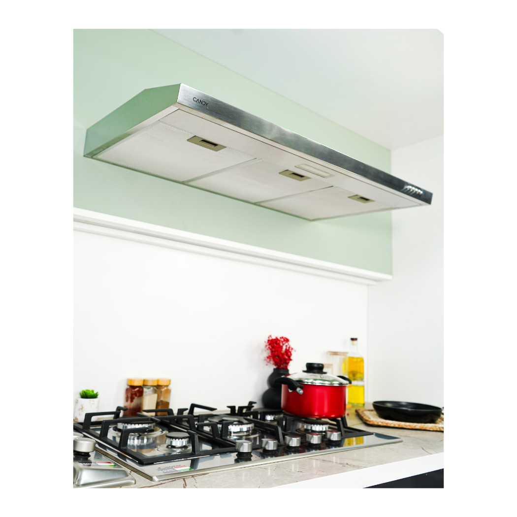 hotte casquette Candy 90 cm inox – Image 2